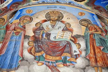 Paintings by Zahari Zograf on the Outer Walls of the Rila Monastery